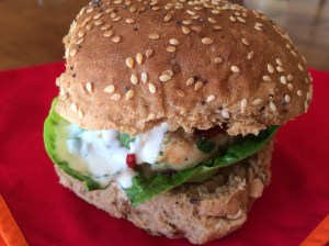 Thai chicken burger