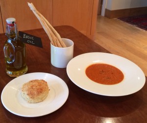 Roasted tomato and pepper soup