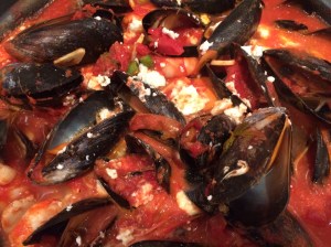 Mussel prawn and scallop stew