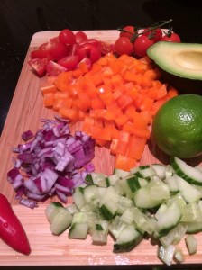 Black bean and avocado salad