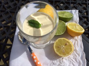 Lemon and lime fool