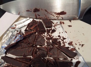 Chopped chocolate