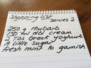 Rhubarb fool ingredients