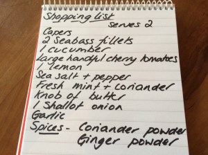 Moroccan fish ingredients