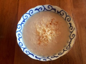 Cauliflower cheese soup