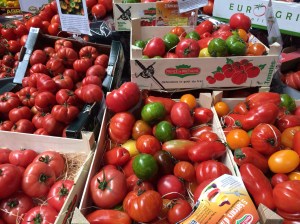 Tri colore tomatoes
