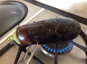 Chargrilled aubergine