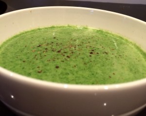 Spinach and butter bean soup