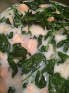 Spinach and butterbean