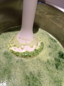 Spinach and butter bean soup