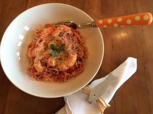 Prawn arrabiatta