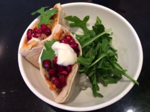 Turkey mince and pomegranate