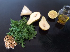 Salad ingredients for pear salad
