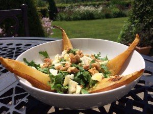 Caramalised pear salad