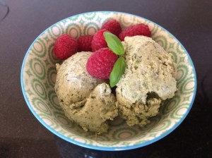 Basil ice cream 