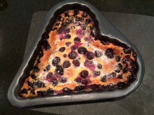 Blueberry clafoutis