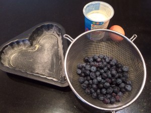 Blueberries for clafoutis