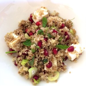 Pomegranate and quinoa salad