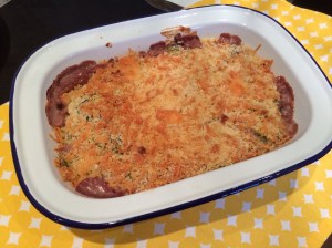 Courgette and onion gratin