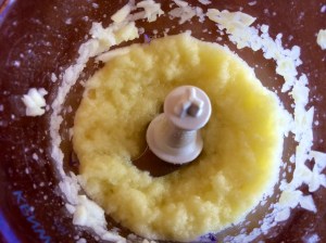 Puréed apples for flapjacks