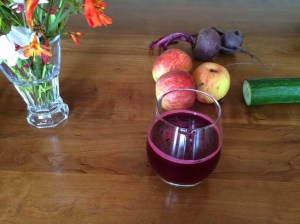 Beetroot, Apple and cucumber juice