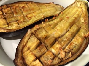 Baked aubergines