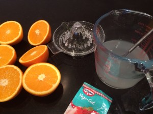 Making orange jelly