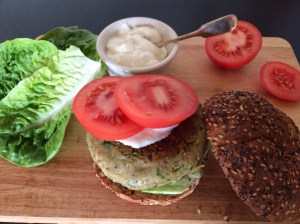 Chickpea burger