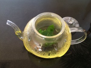 Fresh mint tea